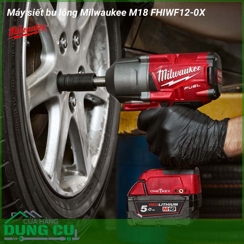 Máy siết bu lông Milwaukee M18 FHIWF12-0X&nbsp;hoạt động với 4 chế độ, tốc độ không tải lên đến 2.500 vòng/phút, tốc độ đập lên tới 3.100 lần/phút, lực xoắn tối đa 284Nm giúp người dùng vặn siết được ốc vít với tốc độ nhanh, chắc chắn.