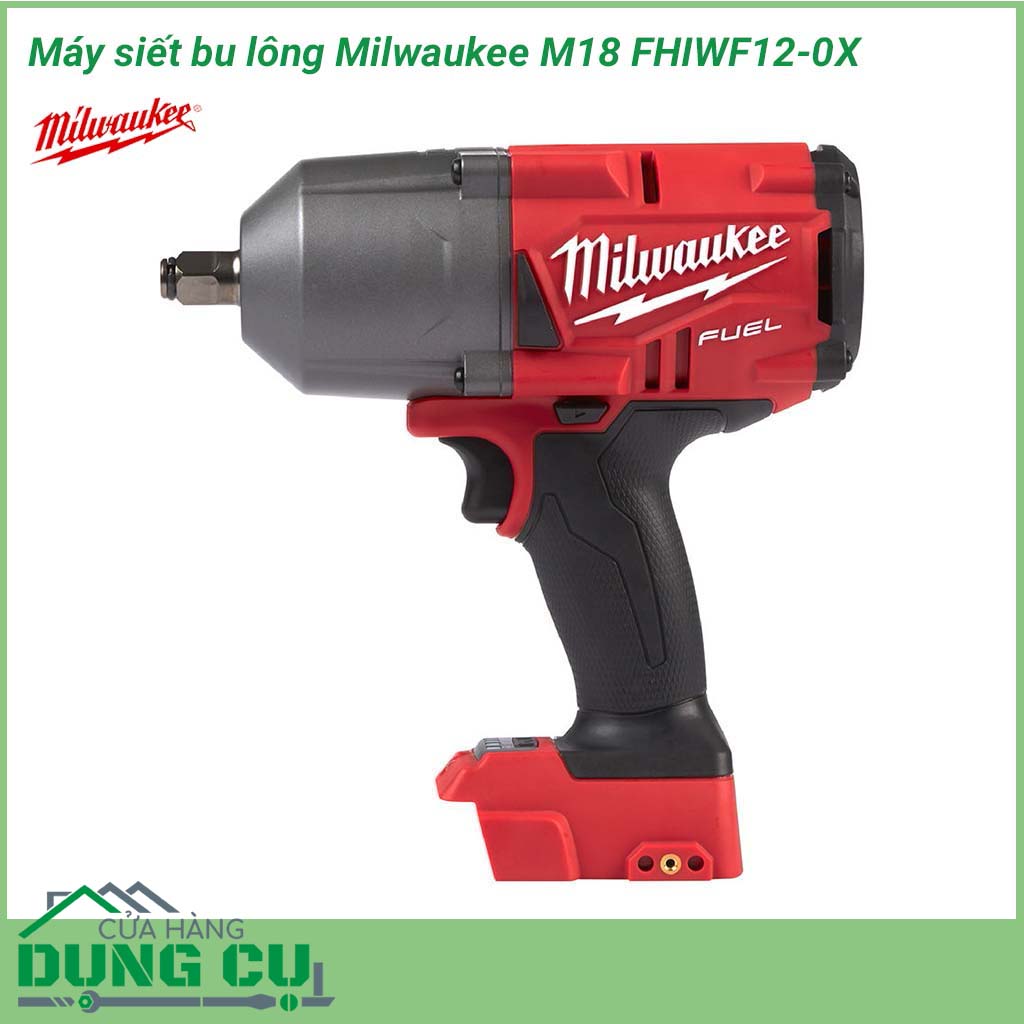Máy siết bu lông Milwaukee M18 FHIWF12-0X&nbsp;hoạt động với 4 chế độ, tốc độ không tải lên đến 2.500 vòng/phút, tốc độ đập lên tới 3.100 lần/phút, lực xoắn tối đa 284Nm giúp người dùng vặn siết được ốc vít với tốc độ nhanh, chắc chắn.