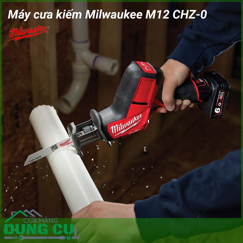 Máy cưa kiếm Milwaukee M12 CHZ-0&nbsp;thiết kế nhỏ gọn,&nbsp;giúp người dùng điều khiển máy dễ hơn, cho đường cắt chính xác,&nbsp;làm việc được ở mọi không gian.