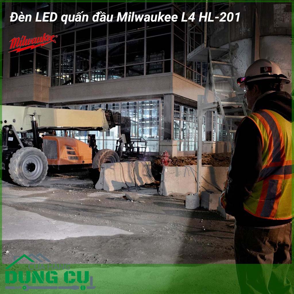 Đèn led quấn đầu Milwaukee L4 HL-201&nbsp;sử dụng&nbsp;để chiếu sáng không cần cầm nắm.&nbsp;Thiết kế gọn nhẹ.&nbsp;Chiếu sáng rộng