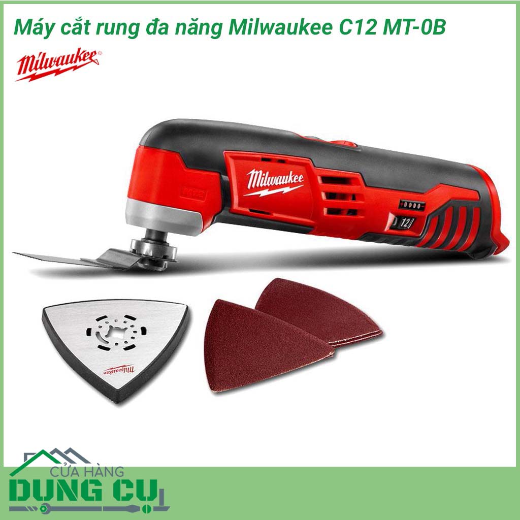 Máy cắt đa năng Milwaukee C12 MT-0B&nbsp;dòng&nbsp;máy cắt rung đa năng của Milwaukee. Một công cụ nhỏ gọn với nhiều tính năng vượt trội không thể thiếu được cho các nhu cầu sửa chữa lắp đặt của các kỹ thuật viên bảo trì, nhà thầu xây dựng, thợ điện, thợ cắt, mài…