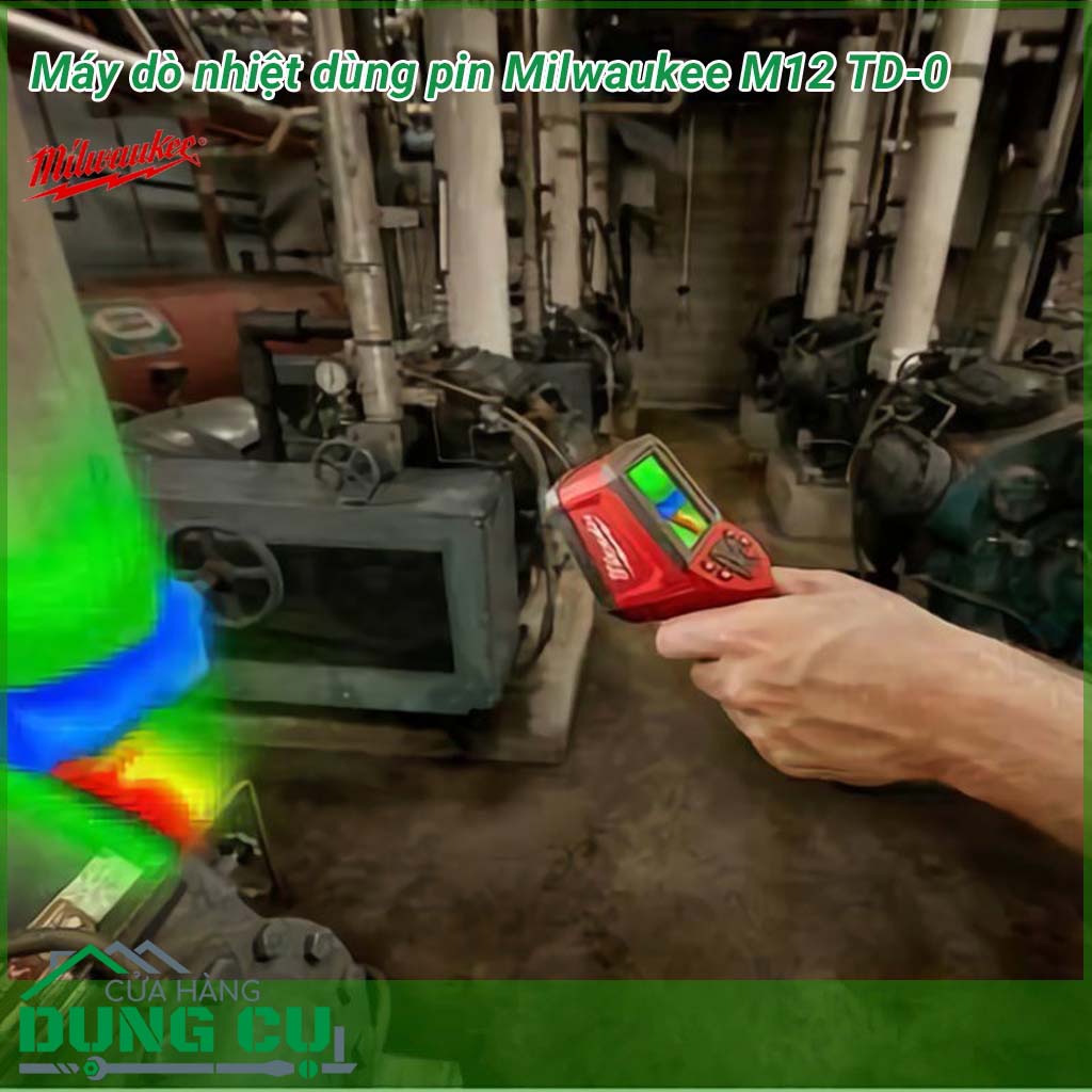Máy dò nhiệt dùng pin Milwaukee M12 TD-0&nbsp;thiết bị đo nhiệt độ bằng hồng ngoại, công cụ hỗ trợ đắc lực cho các nhành: sản xuất, y tế…Với nhiều ưu điểm và sự tiện dụng, máy dò nhiệt độ là công cụ không thể thiếu đối với thợ bảo trì máy móc, thợ điện..