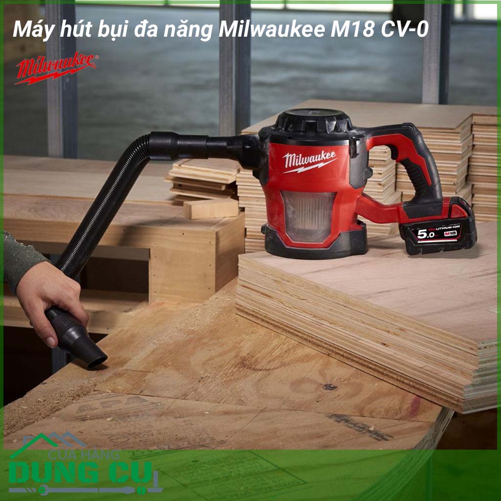 Máy hút bụi đa năng Milwaukee M18 CV-0&nbsp;mang tới giải pháp làm sạch di động trong mọi nhu cầu sử dụng từ trong gia đình cho tới công xưởng, từ trong nhà ra đến ngoài trời một cách hiệu quả và dễ dàng.