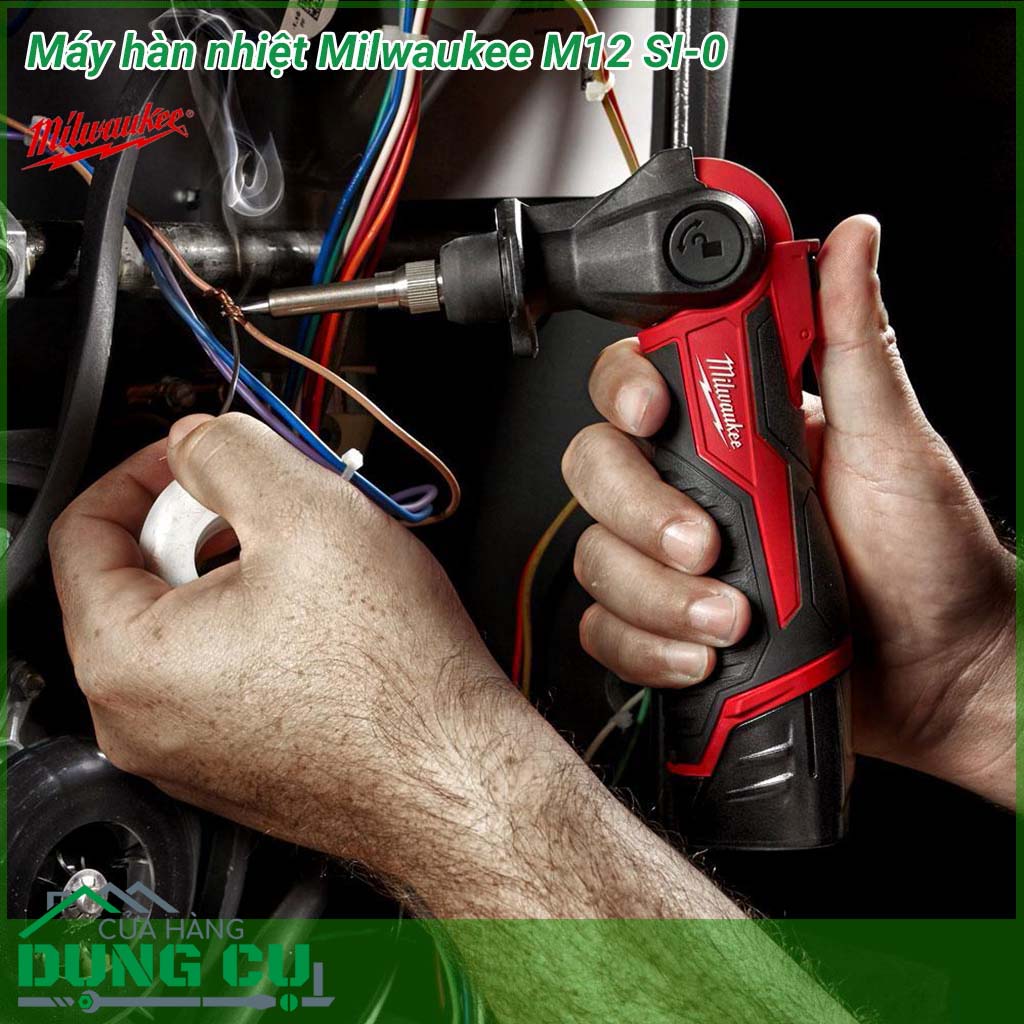 Máy hàn nhiệt Milwaukee M12 SI-0&nbsp;mạnh mẽ với thời gian làm nóng nhanh, sẵn sàng để sử dụng ngay trong 20 – 30 giây. Thiết kế thông minh cho phép vận hành thiết bị ở nhiều góc độ khác nhau nhờ đó công việc sẽ hoàn thành một cách nhanh chóng.