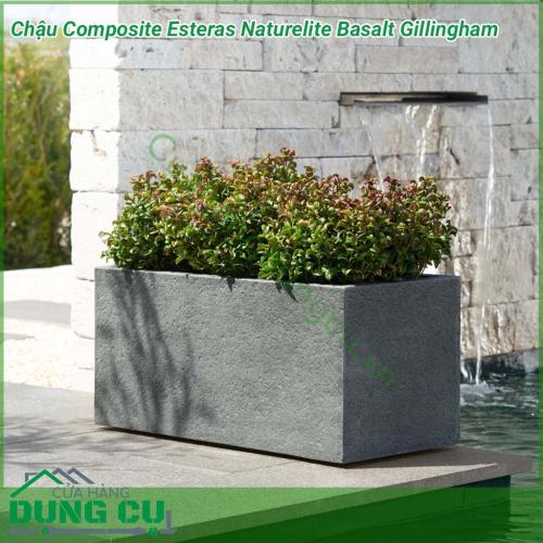 Chậu Composite Esteras Naturelite Basalt Gillingham Được gia công bởi những bàn tay của các nghệ nhân nên đường nét của chậu sắc nét đến từng chi tiết mỗi bộ sưu tập chậu khác nhau sẽ mang đến những trải nghiệm thú vị cho người sử dụng.