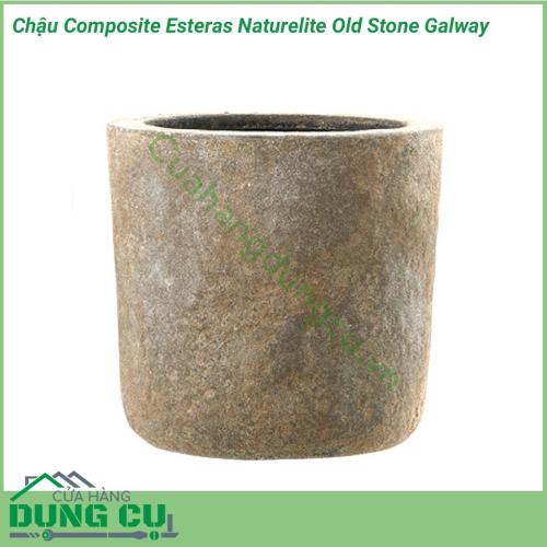 Chậu Composite Esteras Naturelite Old Stone Galway được lấy ý tưởng từ các từ thiên nhiên được thiết kế mộc mạc kết hợp màu sắc trang nhã nhẹ nhàng đem lại sự sang trọng và tinh tế cho không gian nhà bạn.