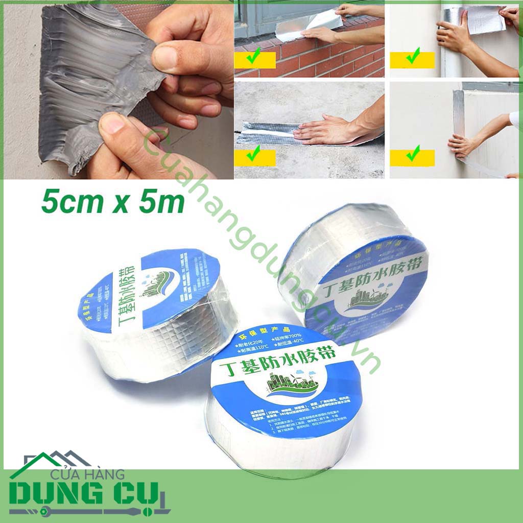 &nbsp;Băng keo siêu dính chống thấm đa năng 5cm,&nbsp;mọi người có thể sửa chữa thuận tiện và dễ dàng vật dụng trong ngôi nhà.&nbsp;DÁN 1 lần DÍNH cả đời&nbsp;là những điều mà&nbsp;Băng keo siêu dính chống thấm đa năng 5cm có thể làm được