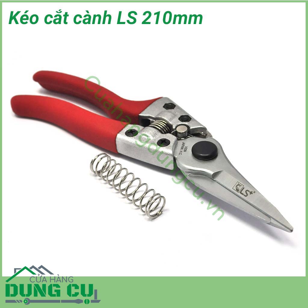Kéo làm vườn cắt tỉa cành cây 210mm&nbsp;chuyên sử dụng để cắt tỉa cành nhánh cây được tin dùng bởi những người có đam mê với công việc làm vườn. Lưỡi kéo sắc bén giúp cắt tỉa cành nhanh chóng. Kéo cầm vừa tay, gọn nhẹ