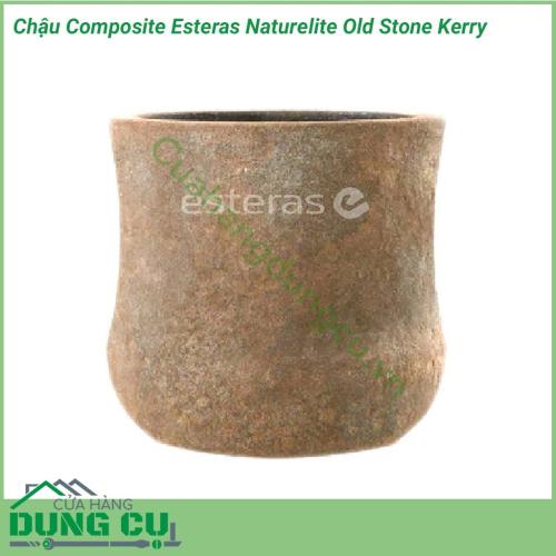 Chậu Composite Esteras Naturelite Old Stone Kerry được lấy ý tưởng từ các từ thiên nhiên được thiết kế mộc mạc kết hợp màu sắc trang nhã nhẹ nhàng đem lại sự sang trọng và tinh tế cho không gian nhà bạn. 