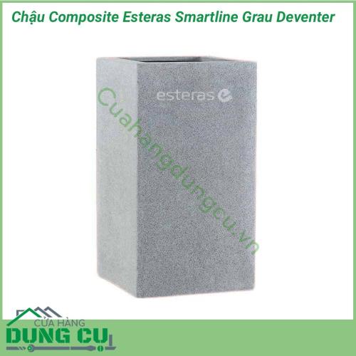 Chậu trồng cây Composite Esteras Smartline Grau Deventer được làm từ nhựa polyester resin gia cường bằng sợi thủy tinh (fiberglass). Chậu trồng cây Composite Esteras Smartline Grau Deventer được ưa chuộng với các tính năng mới NHẸ – BỀN – ĐẸP.