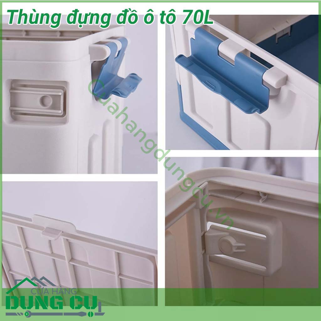 Thùng đựng đồ ô tô đa năng 70L&nbsp;sẽ giúp bạn dọn dẹp ngôi nhà hay ô tô trở nên ngăn nắp gọn gàng.&nbsp;Hộp đựng đa năng gấp gọn 70L dùng đựng đồ cốp sau ô tô, đi siêu thị, đi picnic…rất tiện dụng.