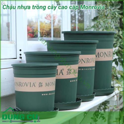 Chậu nhựa Monrovia cao cấp trồng cây bền - tốt, hàng nhập khẩu công ty, thích hợp dùng trồng cây tại nhà, trồng cây trên ban công, sân thượng. Phong cách Châu Âu mang lại vẻ đẹp sang trọng, đẳng cấp