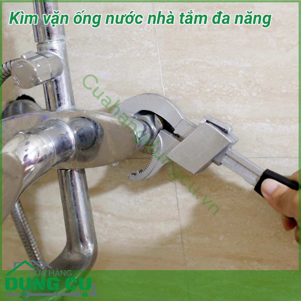 Kìm vặn ống nước nhà tắm đa năng là một trong các phương pháp giúp bạn giải quyết các vấn đề như đường ống bị rò rỉ, bồn rửa mặt bốc mùi,... Như vậy ngoài việc có thể tự tháo lắp tại nhà sẽ tiện lợi hơn, bạn sẽ không cần nhờ thợ mà vẫn có thể xử lý được.