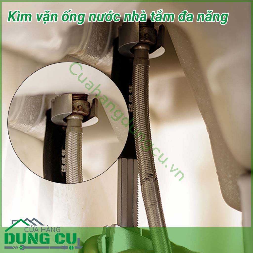 Kìm vặn ống nước nhà tắm đa năng là một trong các phương pháp giúp bạn giải quyết các vấn đề như đường ống bị rò rỉ, bồn rửa mặt bốc mùi,... Như vậy ngoài việc có thể tự tháo lắp tại nhà sẽ tiện lợi hơn, bạn sẽ không cần nhờ thợ mà vẫn có thể xử lý được.