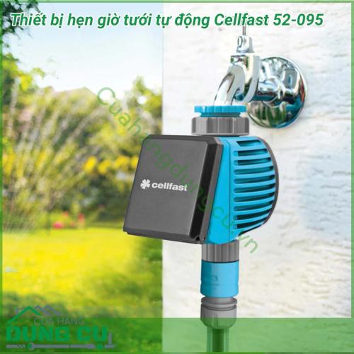 Van nước hẹn giờ tưới tự động cao cấp Cellfast 52-095 là sản phẩm thông minh do tập đoàn nổi tiếng và uy tín Cellfast Ba Lan sản xuất. Hẹn giờ tưới tự động có nhiều đặc tính đặc biệt tiện lợi rất thích hợp cho người yêu thích trồng cây, làm vườn tại nhà.