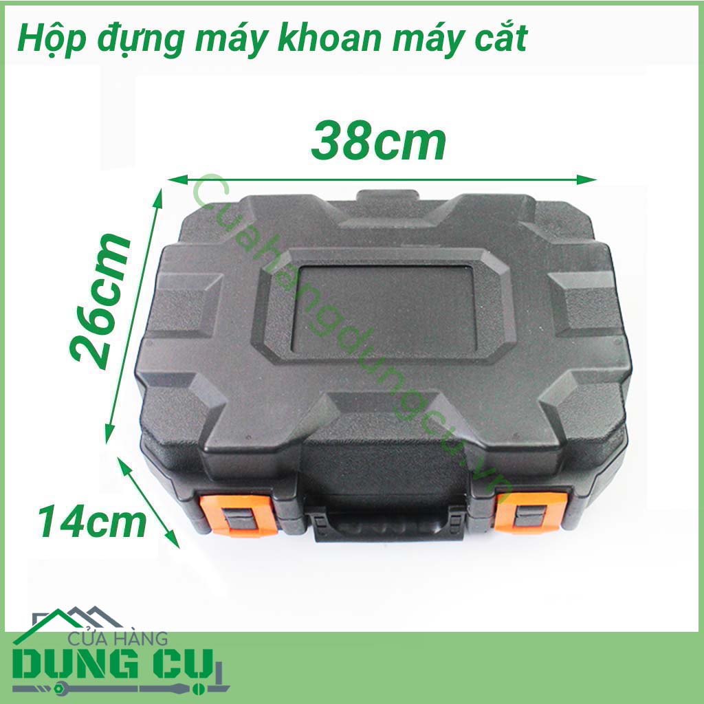 Hộp đựng máy khoan, máy cắt đa năng&nbsp;đựng máy khoan tiện lợi, thuận tiện cho việc đi lại. Hộp đựng rộng rãi thoải mái, đựng được nhiều loại mũi khoan mũi mài khác nhau. Đựng được các loại chuôi lục giác tiện lợi cho khoan , đầu chuyển vặn khẩu ,...&nbsp; &nbsp; &nbsp; 