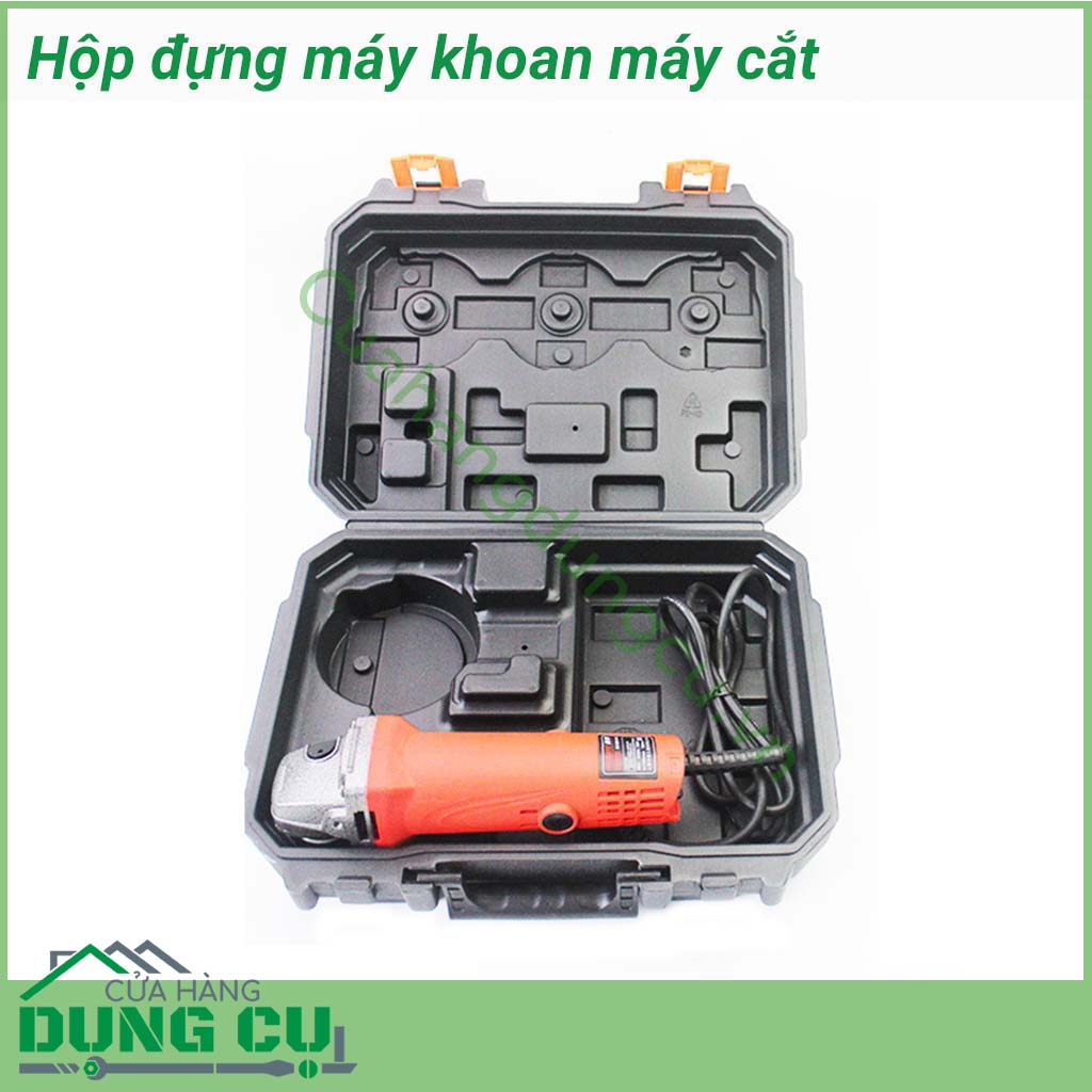 Hộp đựng máy khoan, máy cắt đa năng&nbsp;đựng máy khoan tiện lợi, thuận tiện cho việc đi lại. Hộp đựng rộng rãi thoải mái, đựng được nhiều loại mũi khoan mũi mài khác nhau. Đựng được các loại chuôi lục giác tiện lợi cho khoan , đầu chuyển vặn khẩu ,...&nbsp; &nbsp; &nbsp; 
