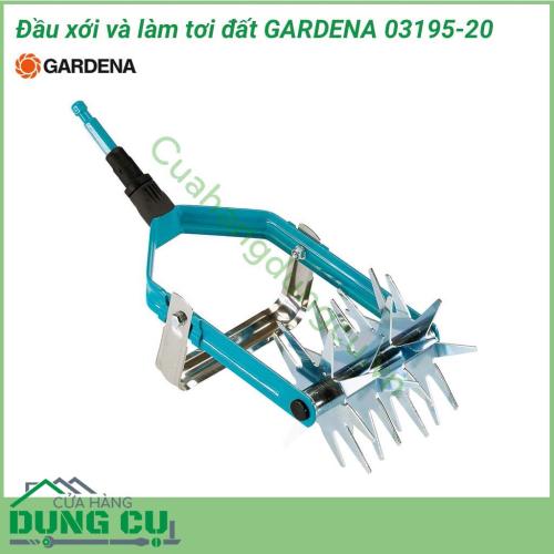 Đầu xới và làm tơi đất Gardena 03195-20 là một công cụ lý tưởng để làm cỏ hiệu quả. Lưỡi cuốc bền, sắc nhọn, làm bằng thép không gỉ, được bảo vệ chống ăn mòn.