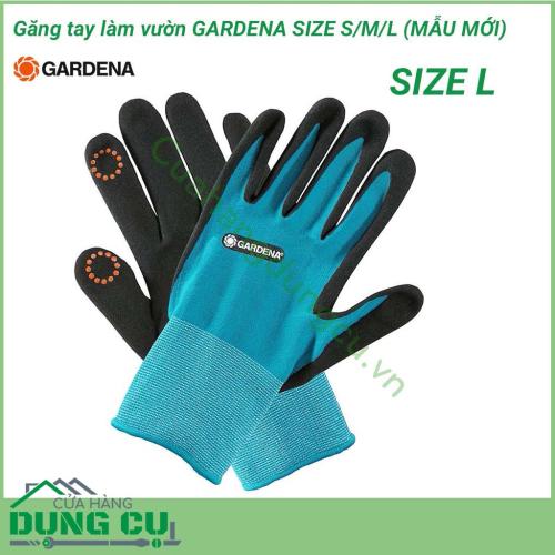 Găng tay làm vườn Gardena size L chuyên dụng giúp bảo vệ đôi tay của bạn trong quá trình làm vườn khỏi đất bẩn, các hoá chất từ phân bón, thuốc trừ sâu, tránh những tổn thương do va chạm với các vật sắc nhọn, cành cây trong quá trình làm vườn.