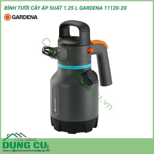 Bình tưới cây áp suất 1,25LGardena 11120-20 là một dụng cụ cần thiết cho công việc chăm sóc cây hằng ngày. Được thiết kế và sản xuất theo công nghệ hiện đại và dây chuyền tiên tiến. Với vật liệu là từ nhựa HPDE cao cấp có được độ bền cao.