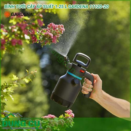 Bình tưới cây áp suất 1,25LGardena 11120-20 là một dụng cụ cần thiết cho công việc chăm sóc cây hằng ngày. Được thiết kế và sản xuất theo công nghệ hiện đại và dây chuyền tiên tiến. Với vật liệu là từ nhựa HPDE cao cấp có được độ bền cao.