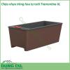 Chậu nhựa trồng hoa tự tưới Tramontina 6L được làm bằng nhựa polypropylene cao cấp chịu lực, chống tia cực tím với tuổi thọ cao hơn, chống phai màu và thiết kế vô cùng đẹp mắt.