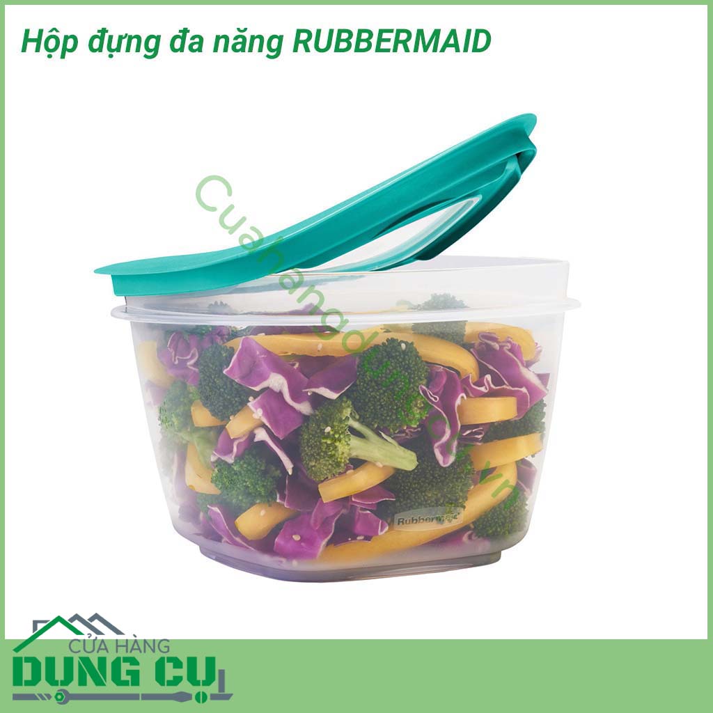 Hộp đựng đa năng 42 món Rubbermaid nhựa crystal chống trầy xước cực tốt.&nbsp;Hộp nắp kín chân không, hoàn toàn không hở khí giúp thực phẩm tươi và giữ mùi vị được lâu hơn. Hộp cực kỳ an toàn khi sử dụng cho lò vi sóng và máy rửa chén.