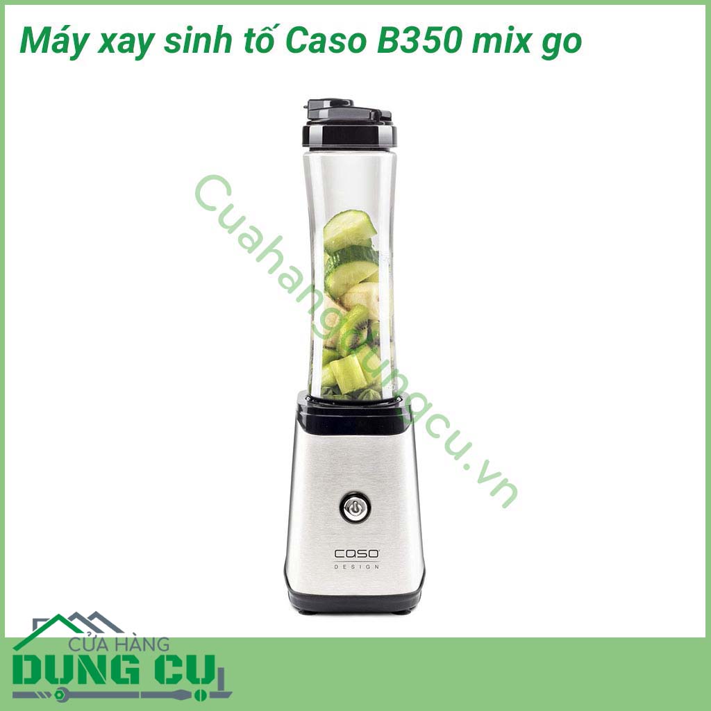 Máy xay sinh tố Caso B350 mix go mang đến cho bạn ly sinh tố chỉ trong vài giây. Với vỏ thép không gỉ hiện đại, Caso B350 mang lại vẻ đẹp trong mọi gian bếp.
