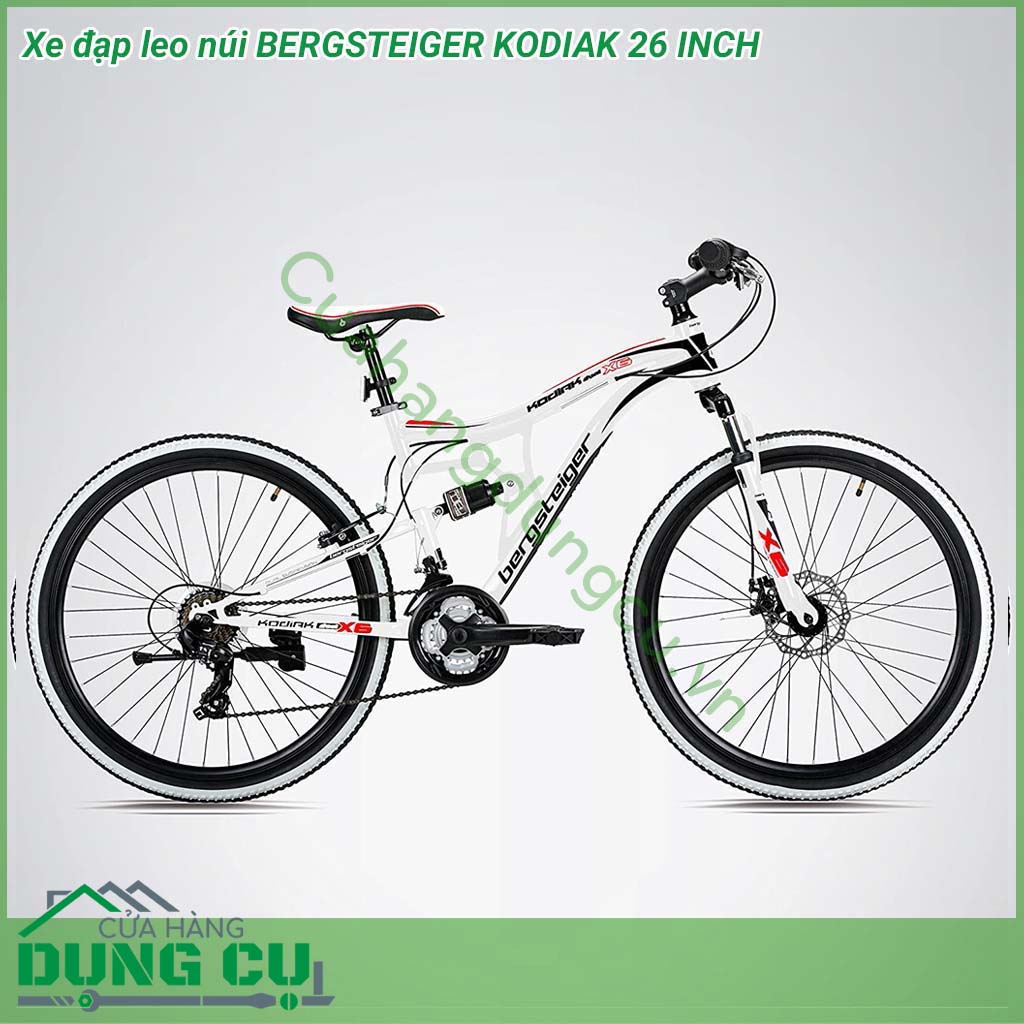 Xe đạp leo núi BERGSTEIGER KODIAK 26 inch&nbsp;với kích thước 26 inch, phù hợp cho học sinh có chiều cao từ 1,50 m cũng như người lớn (đến 1m75). Mô hình xe đẹp bắt mắt tuyệt đối
