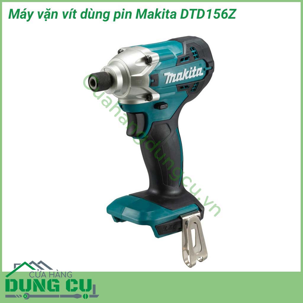 Máy vặn vít dùng pin Makita DTD156Z&nbsp;được thiết kế nhỏ gọn. Vỏ ngoài của máy được làm bằng nhựa tổng hợp chịu lực tốt. Tay cầm được thiết kế vừa tay người dùng, bên ngoài bọc một lớp cao su tạo độ nhám cao, chống trượt tạo cảm giác chắc chắn, êm tay.