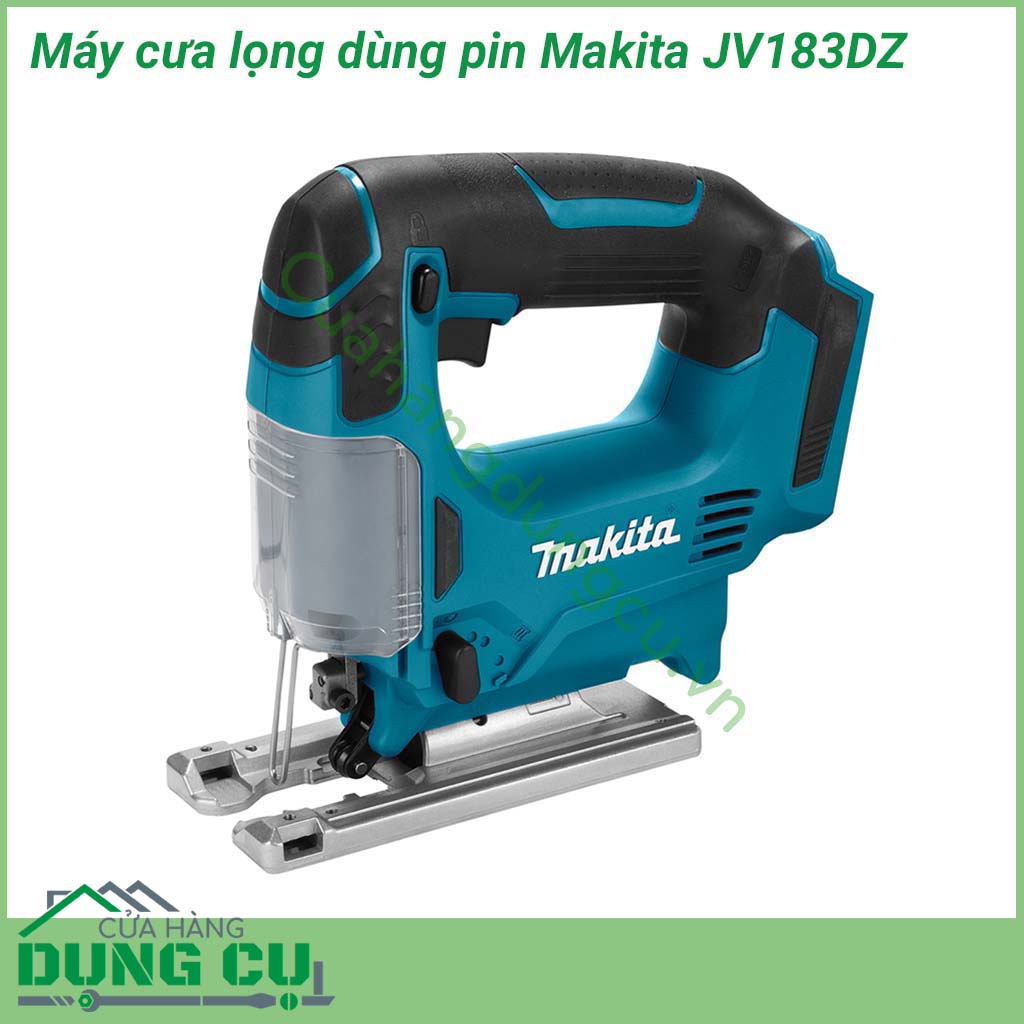 Máy cưa lọng dùng pin Makita JV183DZ&nbsp;được làm từ chất liệu cao cấp, có độ rắn chắc tuyệt đối, chịu nhiệt tối ưu, chống được sự mài mòn.&nbsp;Lưỡi cưa sắc bén cùng khả năng hoạt động mạnh mẽ giúp việc cưa các tấm gỗ, kim loại... trở nên nhanh chóng và hiệu quả.