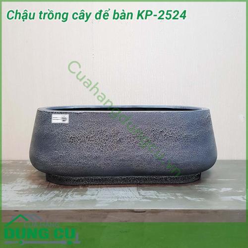 Chậu trồng cây để bàn Composite KP-2524 được làm từ chất liệu bền bỉ đem đến khả năng chống va đập tốt, đảm bảo được độ bền chắc, hiện đại của chậu. Đường nét đơn giản, hiện đại khiến cho chậu đá mài luôn là lựa chọn cho các công trình kiến trúc mới.