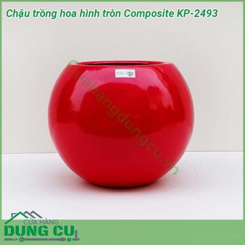 Chậu trồng hoa hình tròn Composite KP-2493 có kiểu dáng và màu sắc hiện đại, độ bền cao. Chậu mang nét đẹp hiện đại phù hợp với nét sống hiện đại ngày nay. Được mọi người yêu thích và lựa chọn để trang trí cho ngôi nhà, sân vườn, công ty hay nhà hàng…