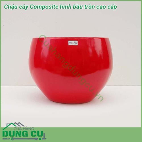Chậu cây Composite hình bầu tròn cao cấp được thiết kế và làm theo các mẫu mã kiểu dáng từ cổ điển đến hiện đại theo phong cách Châu Âu. Kiểu dáng tròn bầu giữa. Chậu siêu nhẹ, dễ dàng vận chuyển đi xa, hoặc di chuyển lên cao theo mục đích sử dụng