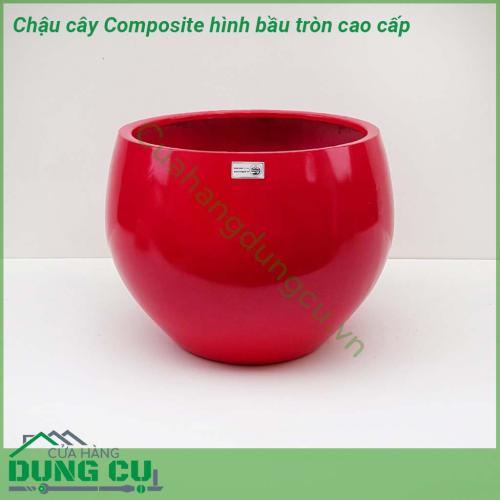 Chậu cây Composite hình bầu tròn cao cấp được thiết kế và làm theo các mẫu mã kiểu dáng từ cổ điển đến hiện đại theo phong cách Châu Âu. Kiểu dáng tròn bầu giữa. Chậu siêu nhẹ, dễ dàng vận chuyển đi xa, hoặc di chuyển lên cao theo mục đích sử dụng