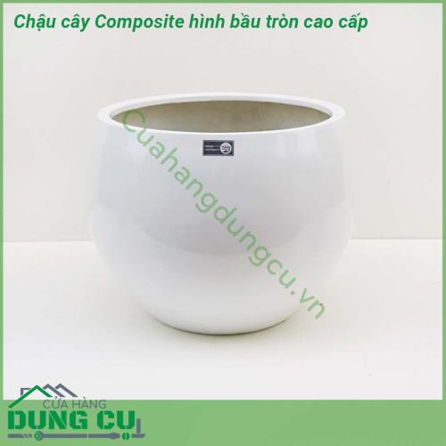 Chậu cây Composite hình bầu tròn cao cấp được thiết kế và làm theo các mẫu mã kiểu dáng từ cổ điển đến hiện đại theo phong cách Châu Âu. Kiểu dáng tròn bầu giữa. Chậu siêu nhẹ, dễ dàng vận chuyển đi xa, hoặc di chuyển lên cao theo mục đích sử dụng
