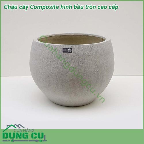 Chậu cây Composite hình bầu tròn cao cấp được thiết kế và làm theo các mẫu mã kiểu dáng từ cổ điển đến hiện đại theo phong cách Châu Âu. Kiểu dáng tròn bầu giữa. Chậu siêu nhẹ, dễ dàng vận chuyển đi xa, hoặc di chuyển lên cao theo mục đích sử dụng