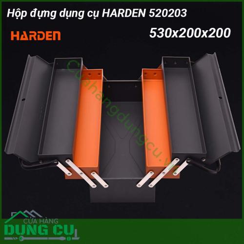 Hộp đựng dụng cụ cao cấpHarden 520203 được làm bằng thép chịu tải trọng cao Sơn tĩnh điện cao cấp chống chày xước chống rỉ chống ăn mòn bởi dung môi của môi trường sinh ra