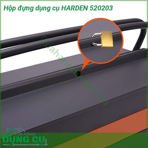 Hộp đựng dụng cụ cao cấpHarden 520203 được làm bằng thép chịu tải trọng cao Sơn tĩnh điện cao cấp chống chày xước chống rỉ chống ăn mòn bởi dung môi của môi trường sinh ra