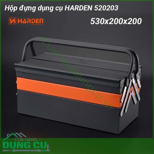 Hộp đựng dụng cụ cao cấpHarden 520203 được làm bằng thép chịu tải trọng cao Sơn tĩnh điện cao cấp chống chày xước chống rỉ chống ăn mòn bởi dung môi của môi trường sinh ra