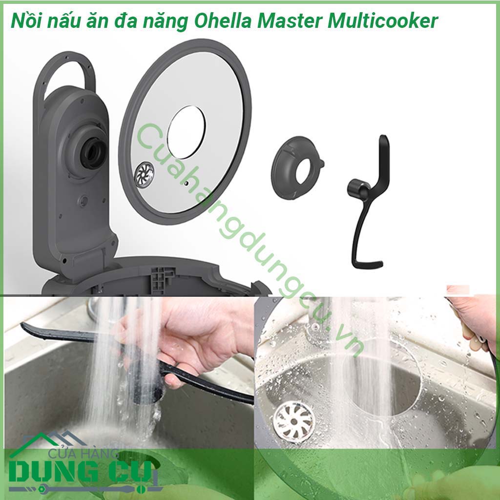 Nồi nấu ăn đa năng Ohella Master Multicooker&nbsp;thiết kế đẹp hiện đại và sang trọng đặt nồi chính giữa bàn ăn một không gian bếp hoàn toàn mới sáng tạo và đem lại nhiều cảm hứng cho các mẹ nội trợ