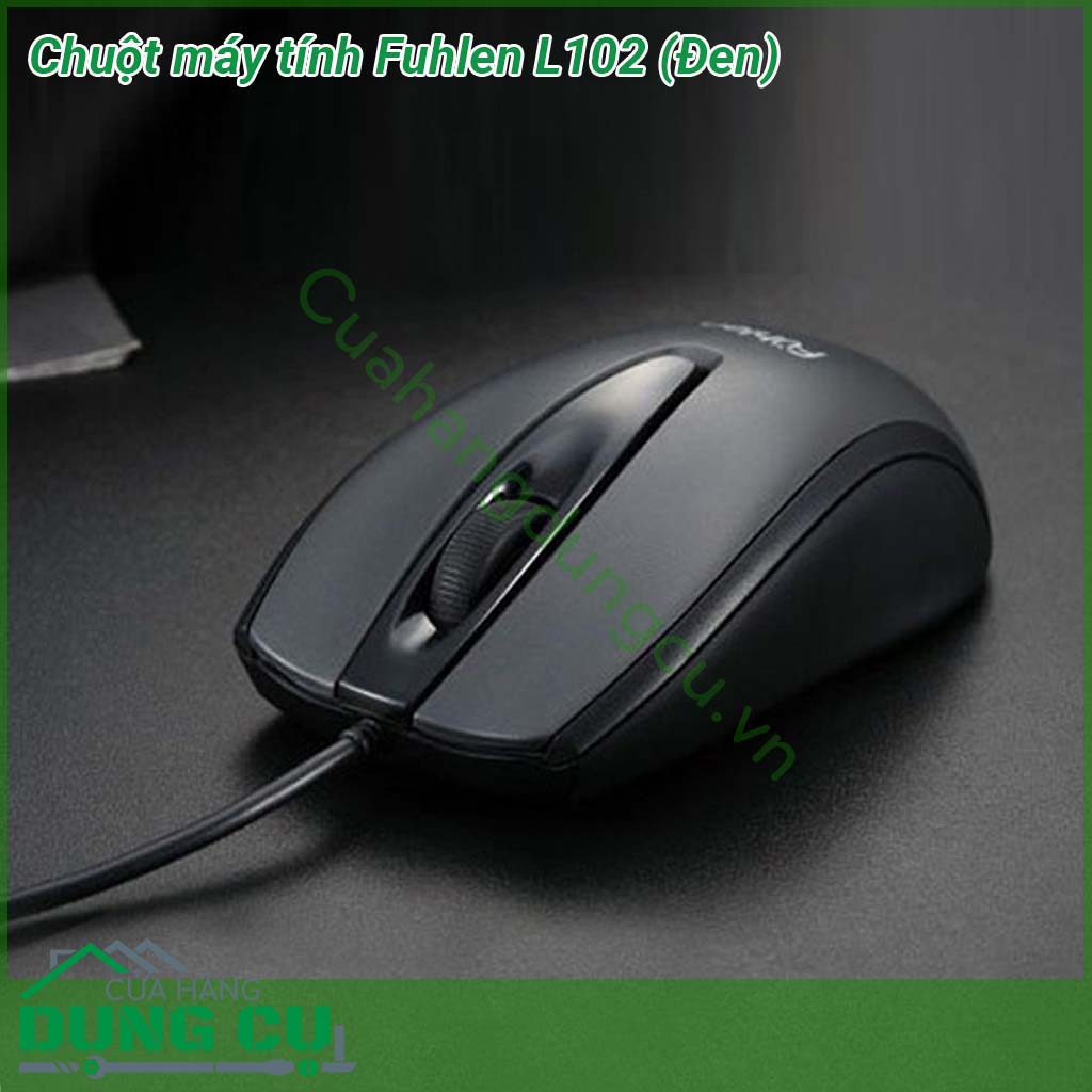Chuột máy tính có dây Fuhlen L102&nbsp;được thiết kế Ergonomic thân thiện với người dùng dễ dàng sử dụng vừa tay Chuột Fuhlen L102 có cảm biến quang học hỗ trợ độ phân giải lên đến 1000 Dpi &nbsp;