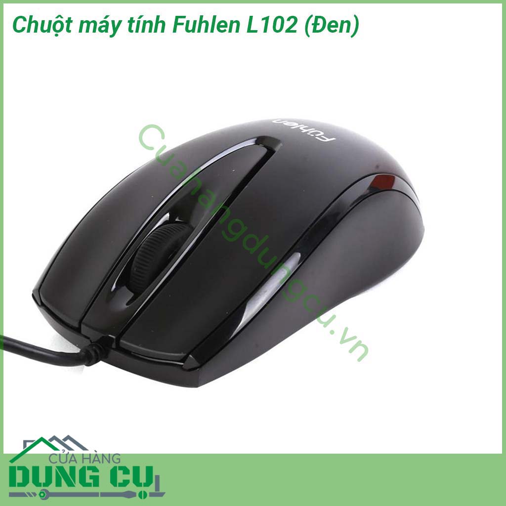 Chuột máy tính có dây Fuhlen L102&nbsp;được thiết kế Ergonomic thân thiện với người dùng dễ dàng sử dụng vừa tay Chuột Fuhlen L102 có cảm biến quang học hỗ trợ độ phân giải lên đến 1000 Dpi &nbsp;