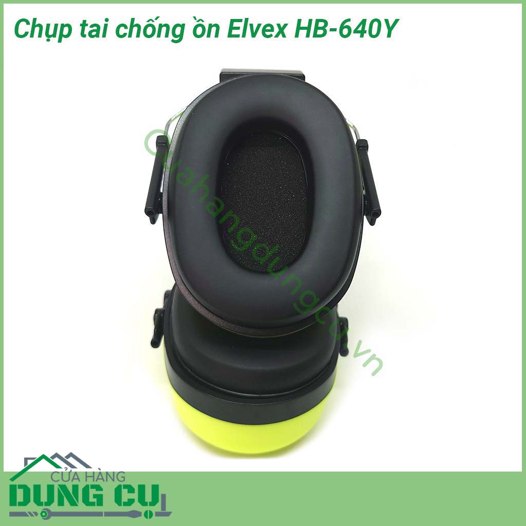 Chụp tai chống ồn Elvex HB-640Y&nbsp;thiết bị chống ồn có thiết kế nhỏ gọn rất dễ sử dụng phần chụp tai được trang bị đệm tai tạo được sự thoải mái êm ái cho người đeo mà không gây cảm giác đau hay khó chịu dù đeo trong cả ca làm việc dài ngày