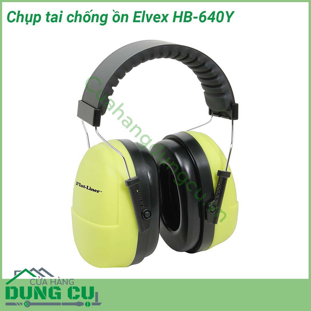 Chụp tai chống ồn Elvex HB-640Y&nbsp;thiết bị chống ồn có thiết kế nhỏ gọn rất dễ sử dụng phần chụp tai được trang bị đệm tai tạo được sự thoải mái êm ái cho người đeo mà không gây cảm giác đau hay khó chịu dù đeo trong cả ca làm việc dài ngày