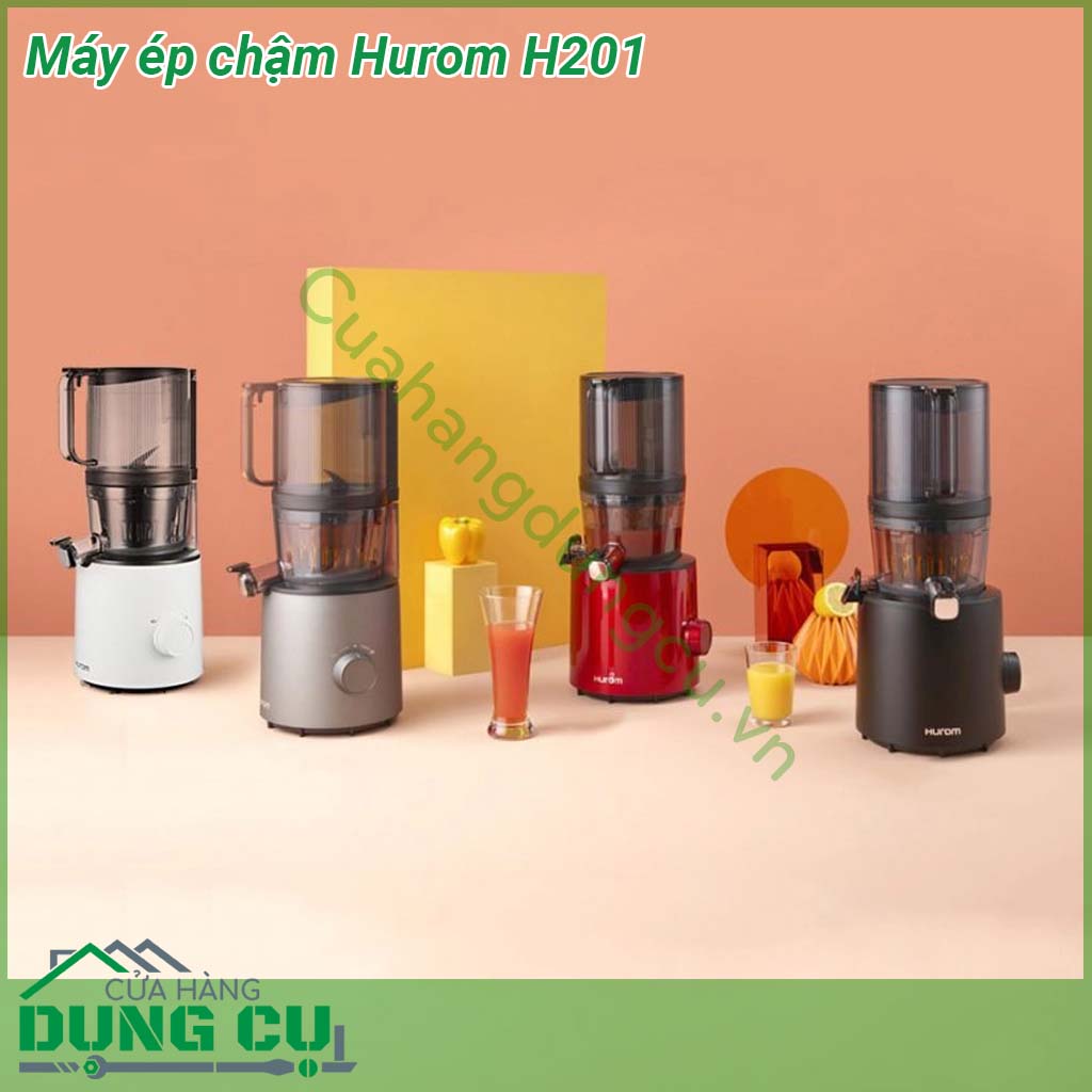Máy ép trái cây chậm cao cấp Hurom H201&nbsp;có kích thước nhỏ&nbsp;với kiểu dáng sang trọng &nbsp;vỏ ngoài được làm từ nhựa cao cấp chắc chắn bền bỉ không gây ra các chất độc hại luôn đảm bảo chất lượng an toàn vệ sinh thực phẩm