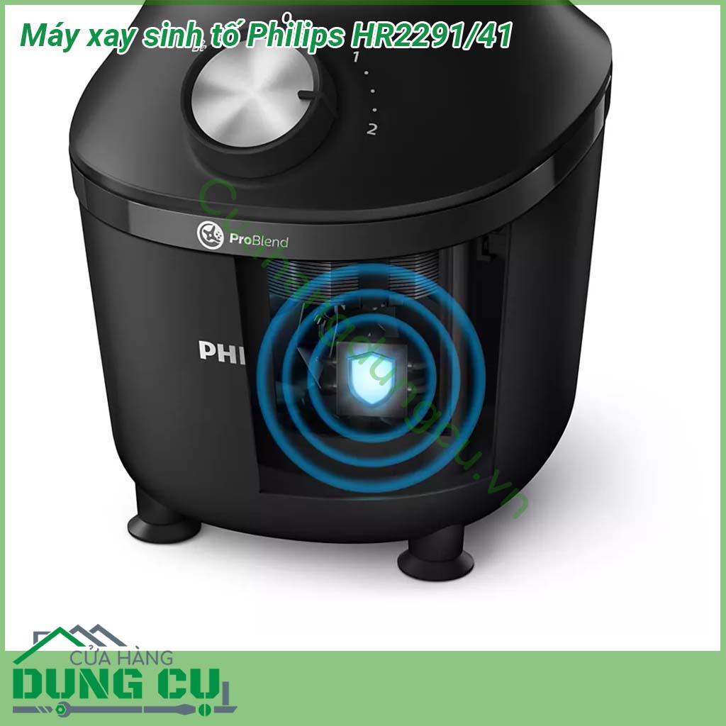 Máy xay sinh tố Philips HR2291-41&nbsp;thiết kế độc đáo &nbsp;màu đen sang trọng xay được nhiều loại thực phẩm khác nhau Máy&nbsp;vận hành với mức công suất 600W cùng lưỡi dao 4 cánh và 2 cánh bằng thép không gỉ &nbsp;Chân đế chống trượt hạn chế rung lắc khi đang sử dụng