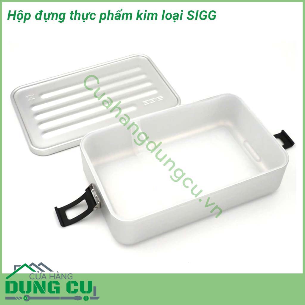 Hộp đựng thực phẩm kim loại SIGG&nbsp;được làm bằng vật liệu an toàn cho thực phẩm &nbsp;màu sắc&nbsp;hiện đại và hấp dẫn &nbsp;Hộp&nbsp;phù hợp mọi người&nbsp;từ&nbsp;cho trường mẫu giáo trường học hoặc nơi làm việc công sở &nbsp;mang đi picnic đi làm đi chơi xa