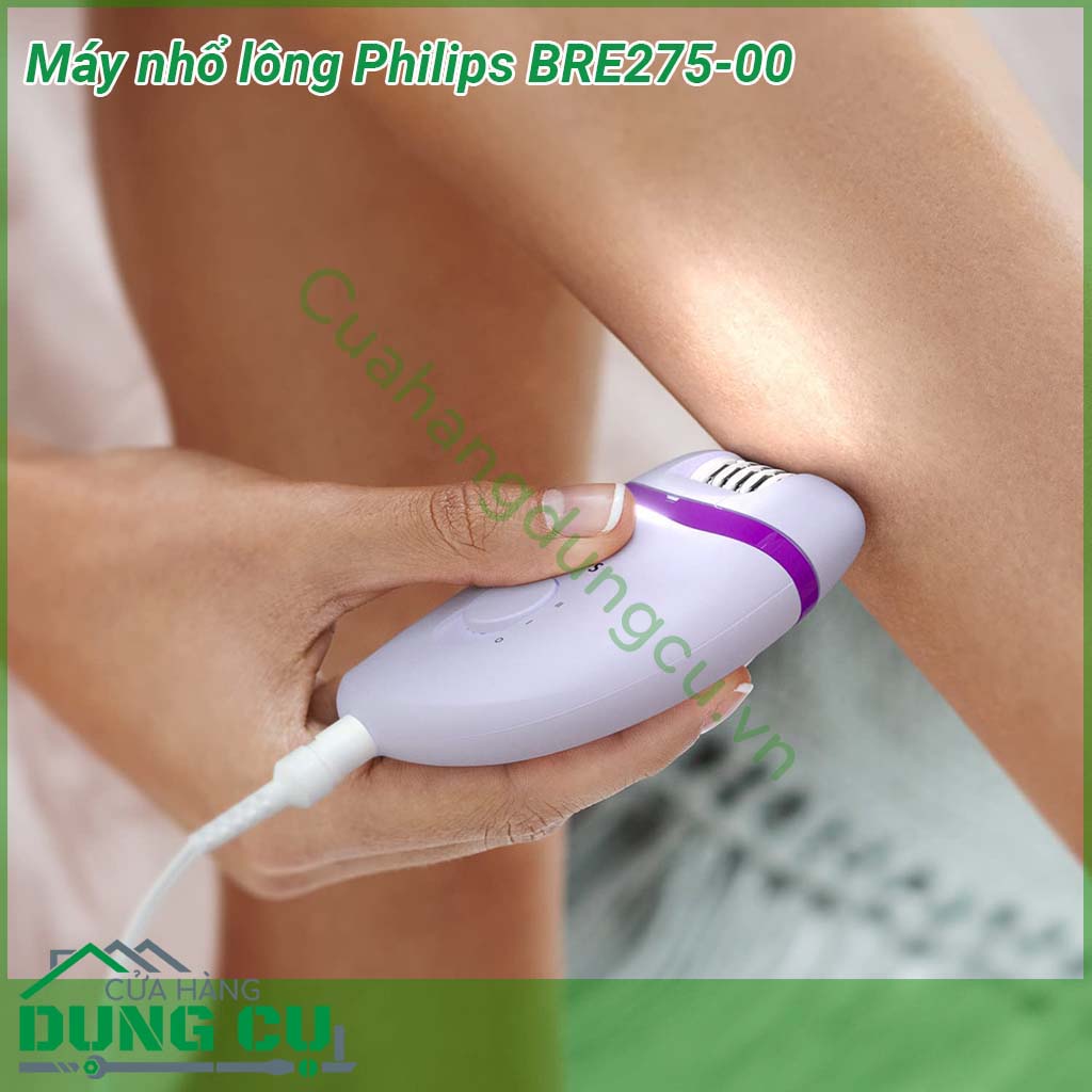 Máy nhổ lông đa năng Philips BRE275-00&nbsp;được thiết kế đặc biệt chính xác có thể cạo đến những sợi lông ngắn nhất (0 5mm) Máy có hình dáng lượn tròn nằm vừa trong tầm tay bạn giúp làm sạch lông thoải mái