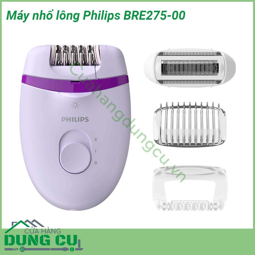 Máy nhổ lông đa năng Philips BRE275-00&nbsp;được thiết kế đặc biệt chính xác có thể cạo đến những sợi lông ngắn nhất (0 5mm) Máy có hình dáng lượn tròn nằm vừa trong tầm tay bạn giúp làm sạch lông thoải mái